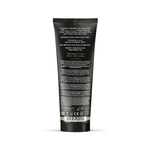 Sage and Sea Salt - Scented Sensual Massage Cream - 4 Oz  2