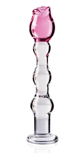 Icicles No. 12 - Clear / Pink  5