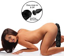 Interchangeable Black Fox Tail