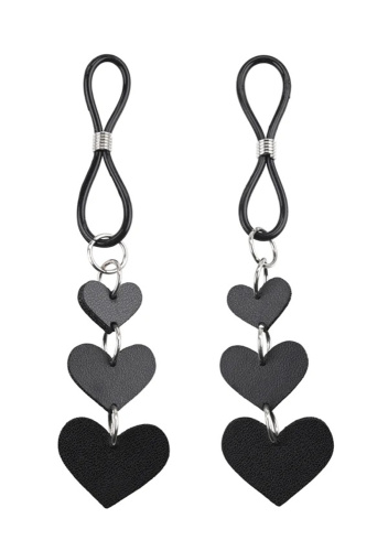 Heart Nipple Ties - Black  5