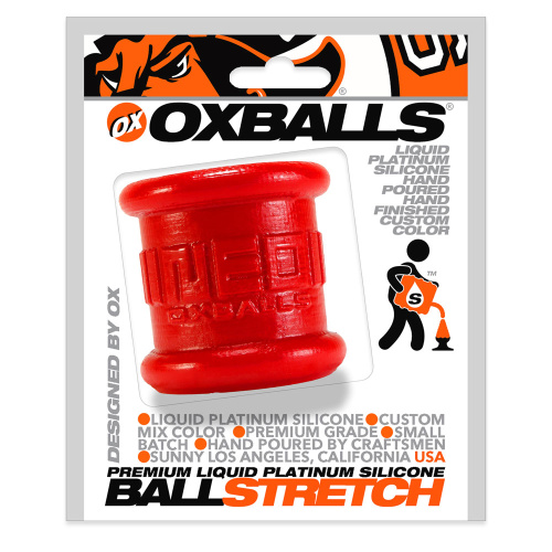 Neo 2 Inch Tall Ball Stretcher Squishy Silicone - Red  2