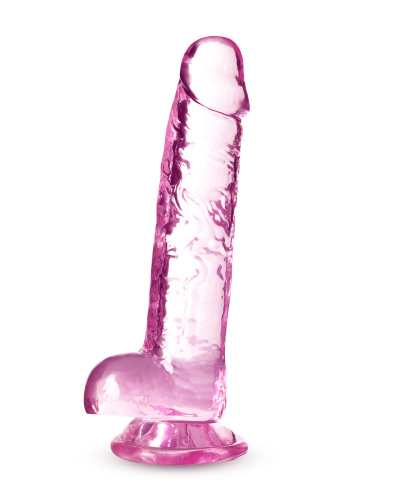 Naturally Yours - 7 Inch Crystalline Dildo - Rose  4