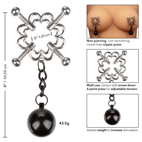 Nipple Grips 4-Point Weighted Nipple Press  5
