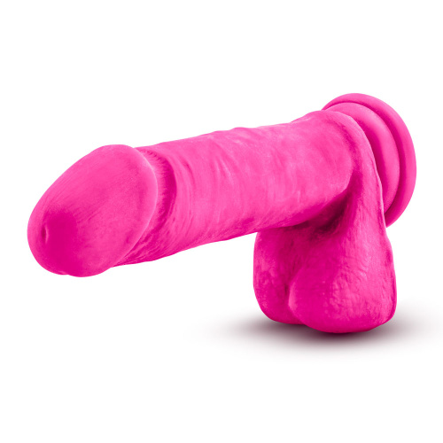 Au Natural - Bold - Hero - 8 Inch Dildo - Pink  4