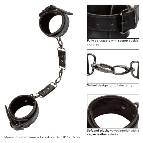 Euphoria Collection Ankle Cuffs - Black  5
