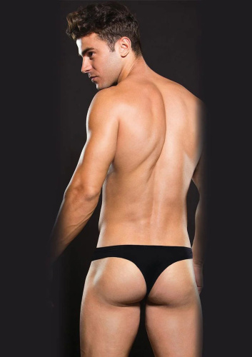Envy Microfiber Thong - Large/xlarge - Black  2