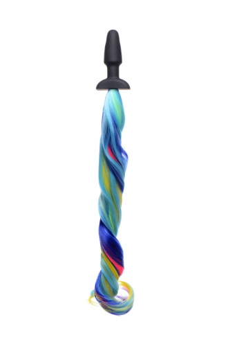 Rainbow Pony Tail Anal Plug  3