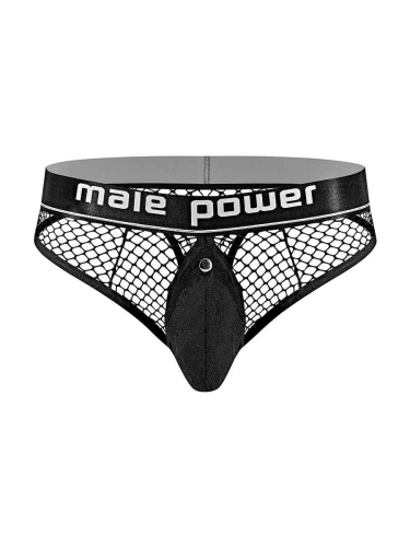 Cock Pit Net Cock Ring Thong - S/ M - Black  4