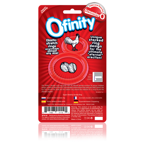 Ofinity Double Ring - Red  4