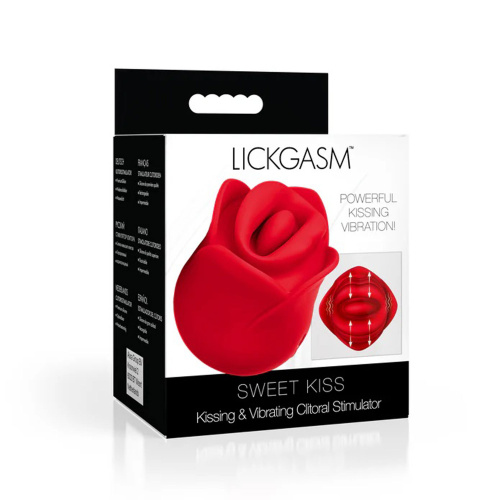 Sweet Kiss Kissing & Vibrating Clitoral Stimulator - Red  5
