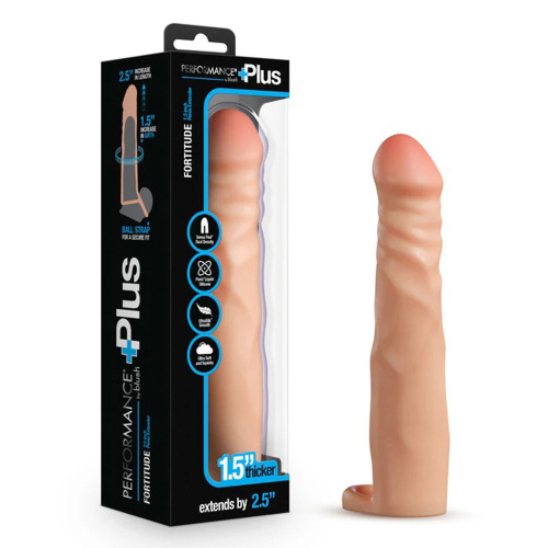 Performance Plus 2.5 Inch Silicone Penis Xtender - Beige  2