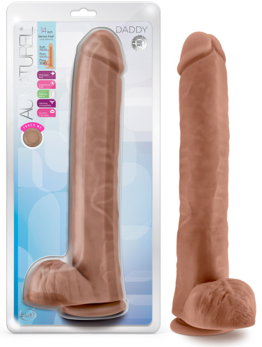 Au Naturel -  Daddy - 14 Inch Dildo - Mocha  3