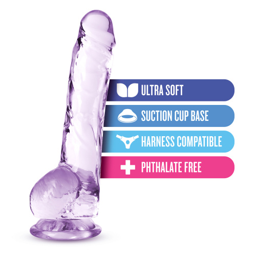 Naturally Yours - 8 Inch Crystalline Dildo - Amethyst  5