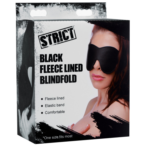 Black Fleece Lined Blindfold  3