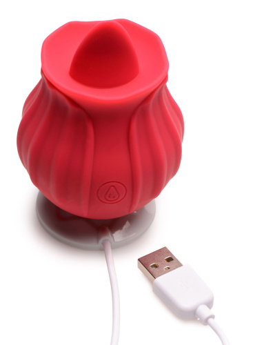 Bloomgasm - Wild Violet 10x Licking Clit  Stimulator - Red  3