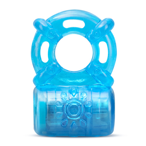 Stay Hard - Rechargeable 5 Function Cock Ring - Blue  4