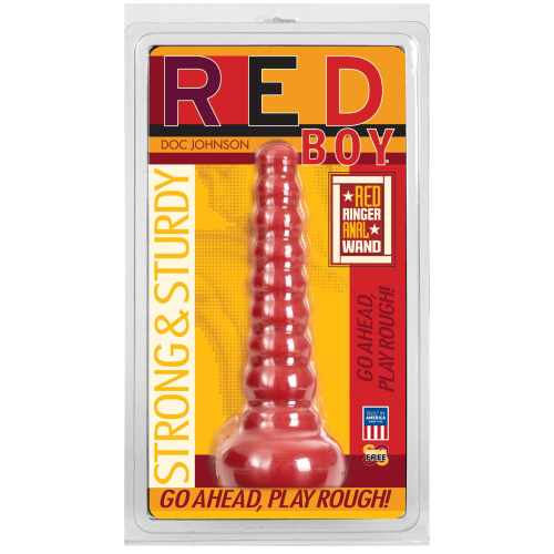 Red Boy - Red Ringer Anal Wand - Red  2