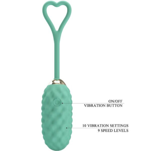 Vivian Remote Control Vibrating Egg - Turquoise  5