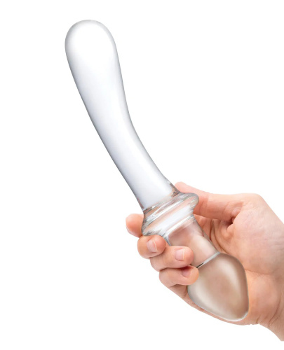 9 Inch Classic Curved Dual-Ended Dildo - Clear  5