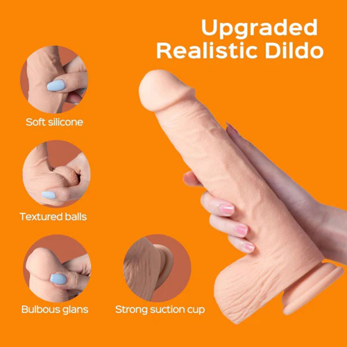 Kenzo-App Controlled 9.5" Big Realistic -  Thrusting Dildo  3