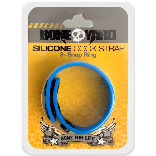 Silicone Cock Strap - Blue  5