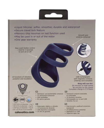 Viceroy Rechargeable Triple Cock Cage - Blue  3