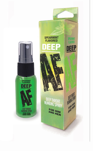 Deep Af - Spearmint Flavored Deep Throat Spray - 1 Oz  2