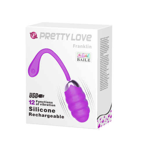 Pretty Love Franklin Rechargeable Egg Vibe - Purple  4