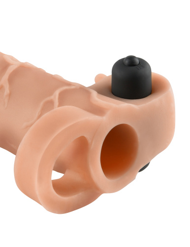 Fantasy X-Tensions Vibrating Real Feel 2-Inch Extension - Flesh  2