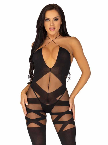 Feels Like Love Opaque Bodystocking - One Size -  Black  3