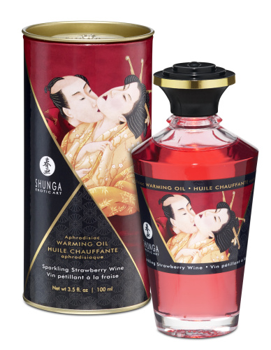 Aphrodisiac Warming Oil - Sparkling Strawberry Wine