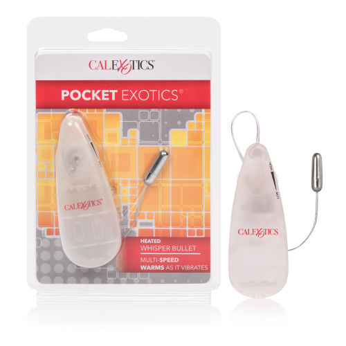 Pocket Exotics Heated Whisper Bullet - Clear  3