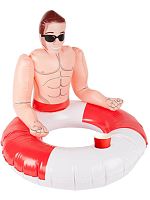 Inflatabale Lifeguard Hunk Swim Ring