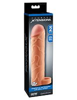 Fantasy X-Tension Perfect 2-Inch Extension With Ball Strap - Flesh