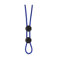 Stay Hard - Silicone Double Loop Cock Ring - Blue