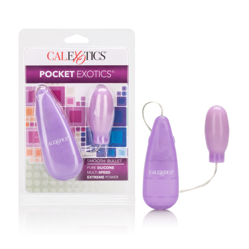 Silicone Slims Vibrating Smooth Bullet - Purple  5