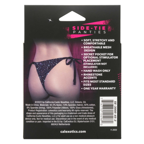 Radiance Side-Tie Panties - Black  2