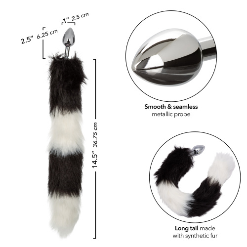 Running Wild Tail - Black/white  5