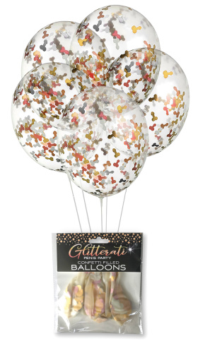 Glitterati Penis Party Confetti Balloon  2