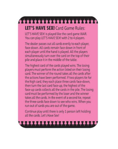 Lets Have Sex Card Game  2