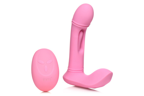 Flickers G-Flick Flicking G-Spot Vibrator With Remote - Pink  4