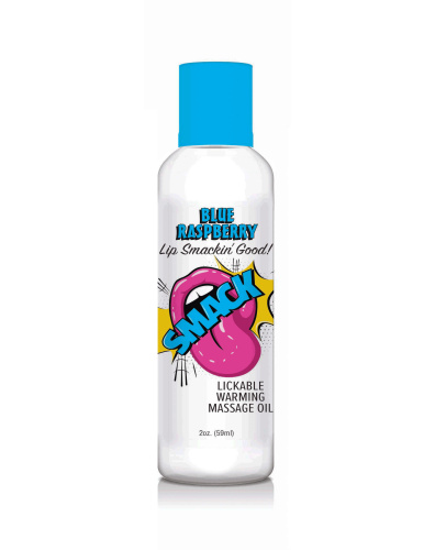 Smack Warming and Lickable Massage Oil - Blue  Raspberry 2 Oz  2