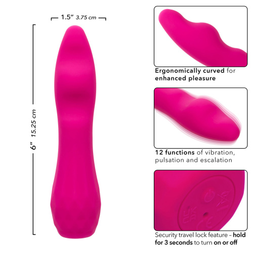 Gia Curved Pleaser - Pink  3