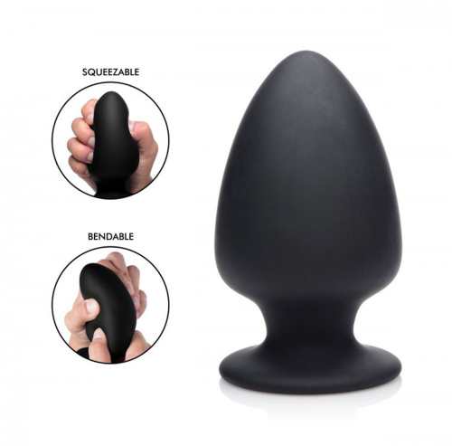 Squeezable Silicone Anal Plug - Medium  5
