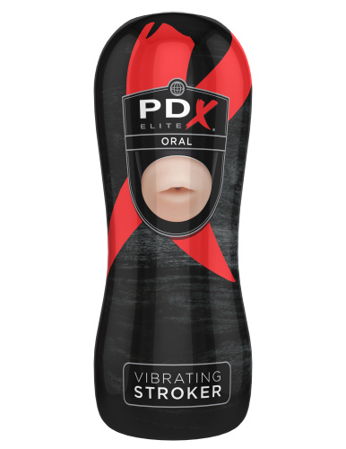 Pdx Elite Vibrating Stroker Oral  3