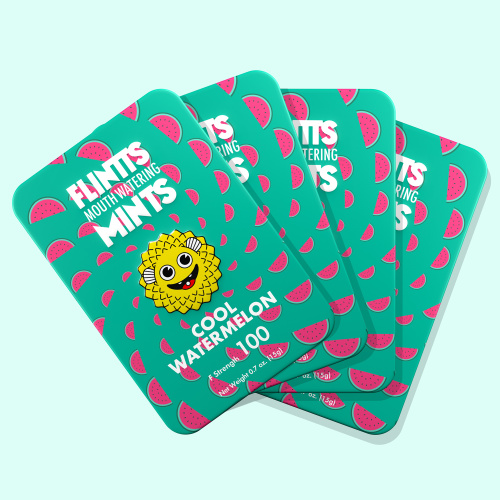Flintts Mouth Mints Cool Watermelon - F-Strength 100  3