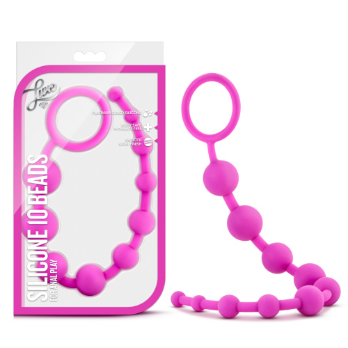 Luxe Silicone 10 Beads - Fuchsia  2