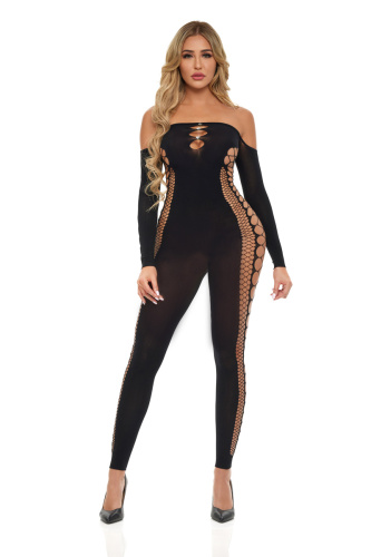 Bodystocking - One Size - Black  2