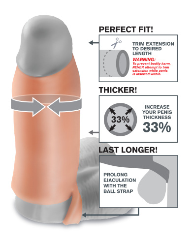 Fantasy X-Tensions Real Feel Enhancer XL - Flesh  4