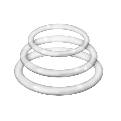 Enhancer Silicone Cockrings - Clear  2